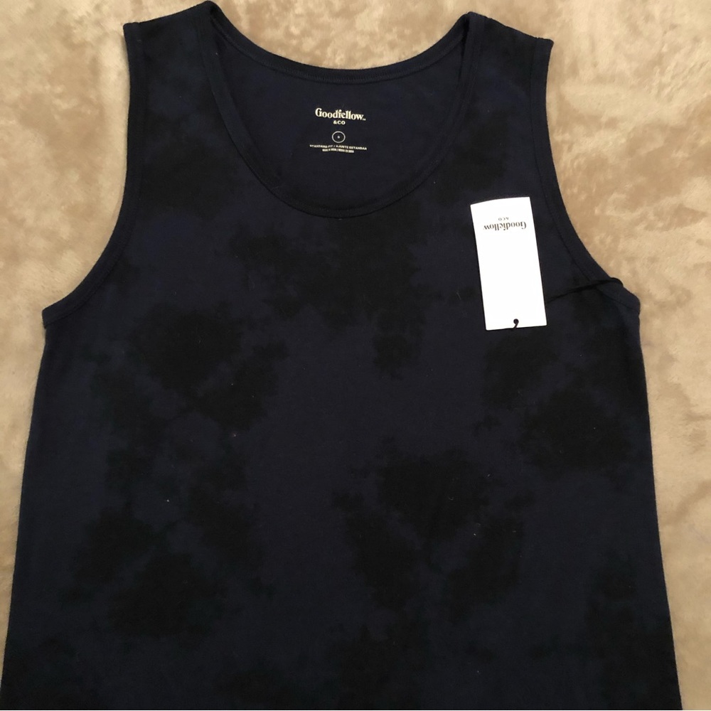 NWT GoodFellow& co Men’s Ribbed Tank Top Size Small Navy Color